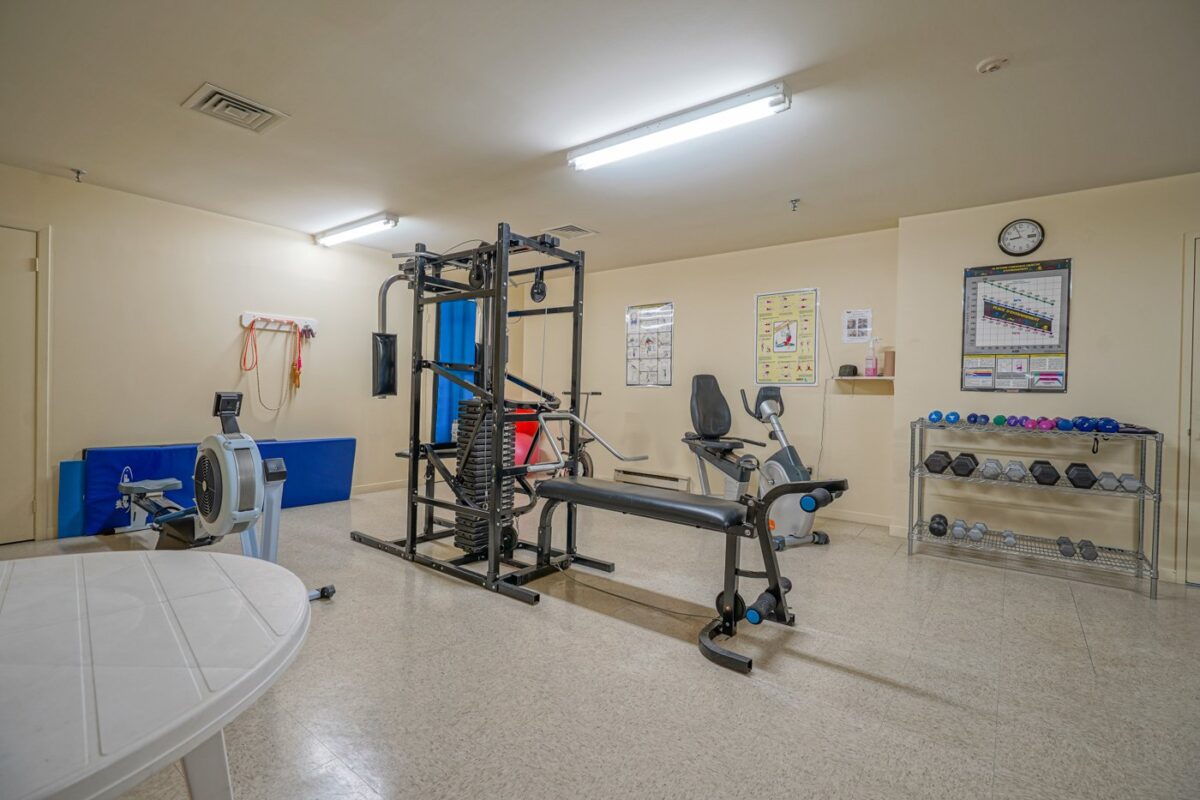 Salle d'exercice